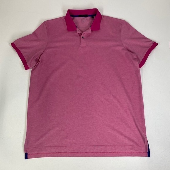 Greyson‎ Polo Shirt Golf Athletic Casual Pink Short Sleeve XL - Picture 1 of 10